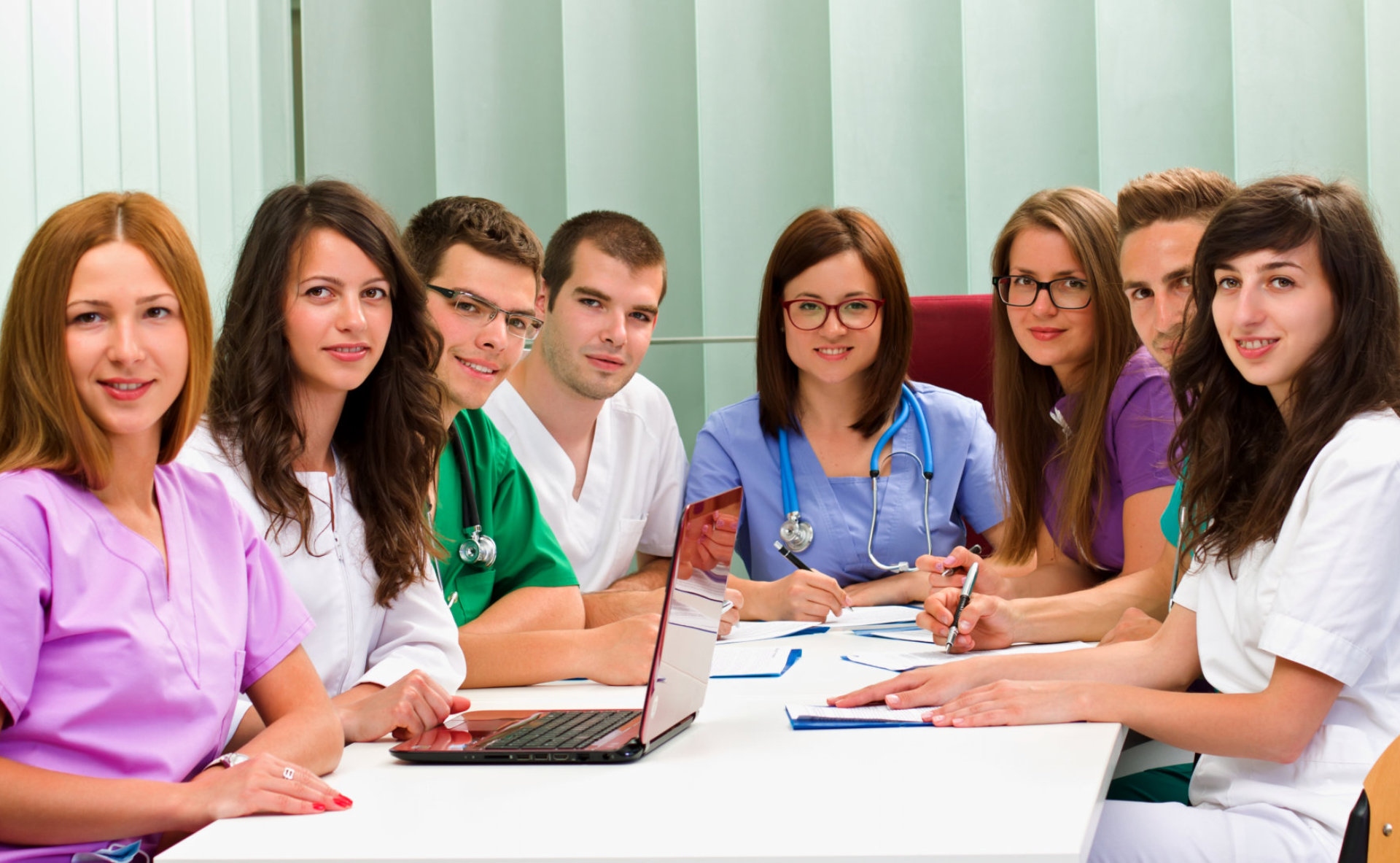 group of doctors in a meeting